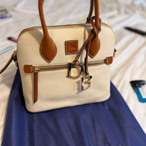 Dooney & Bourke Tan and Cream Satchel - Picture 3 of 7